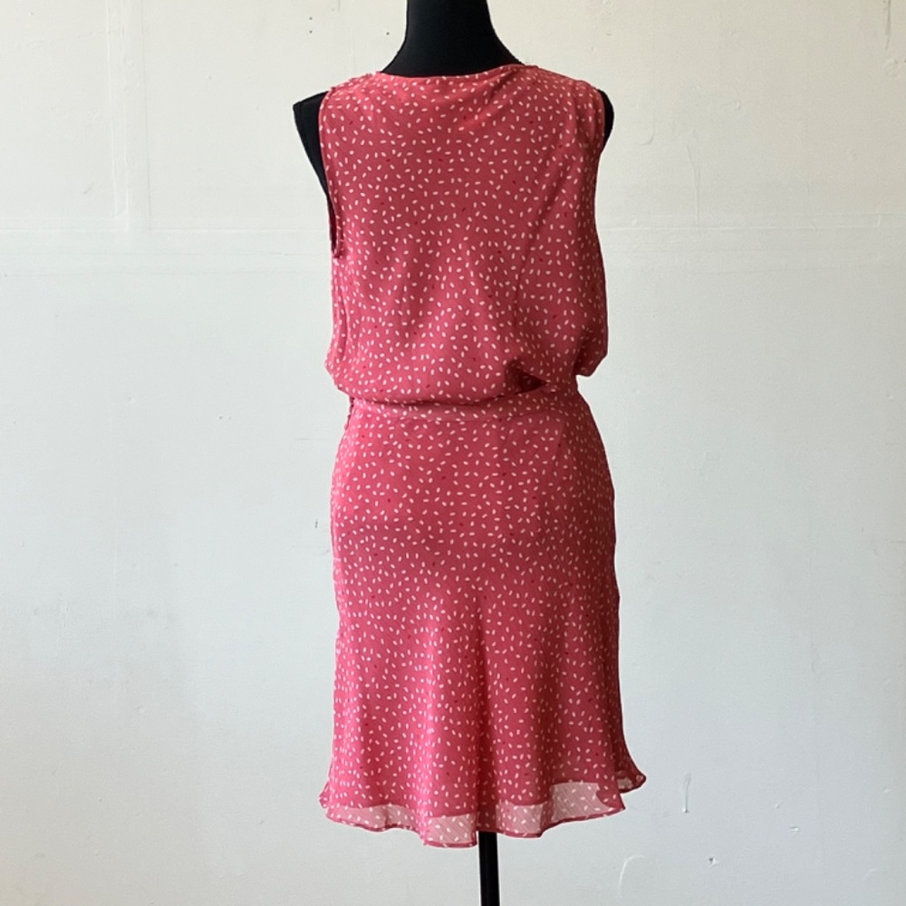 Covington Sheer lightweight, pink, white and red two piece skirt set - Picture 5 of 11